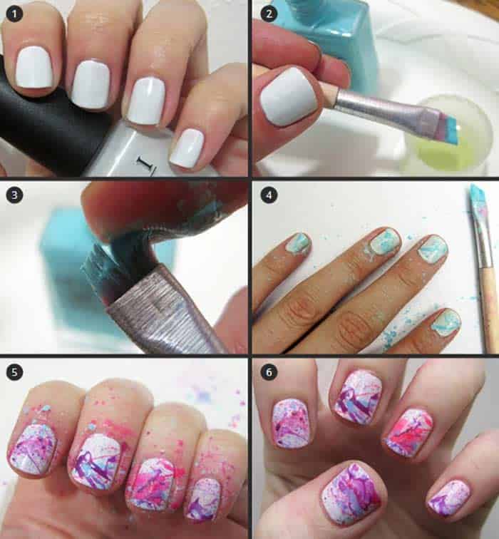 ↓ 15 – Quick and Simple Nail Art for Chilly Nights