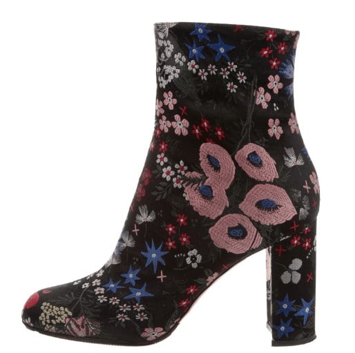 ↓ 1 – Floral Vibes with Valentino Ankle Booties