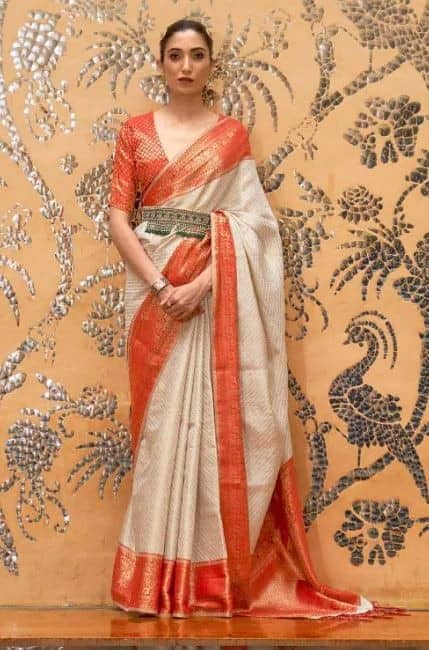 11 – Bengali Saree with Embellished Belt