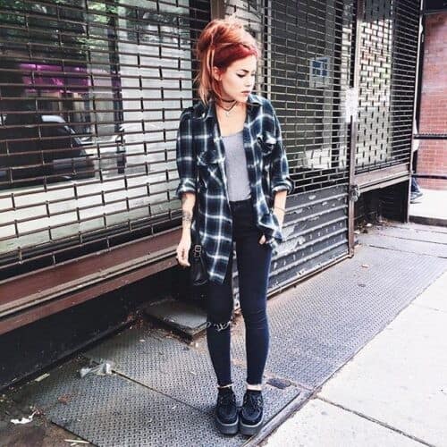 ↓ 6 – Oversized Flannel Shirt