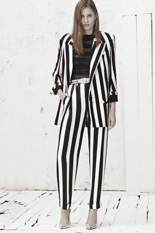 #17. With Sheer Striped Shirt