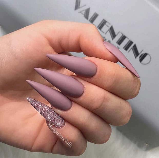 9 – Sophiscated Nude Manicure For Long Nails