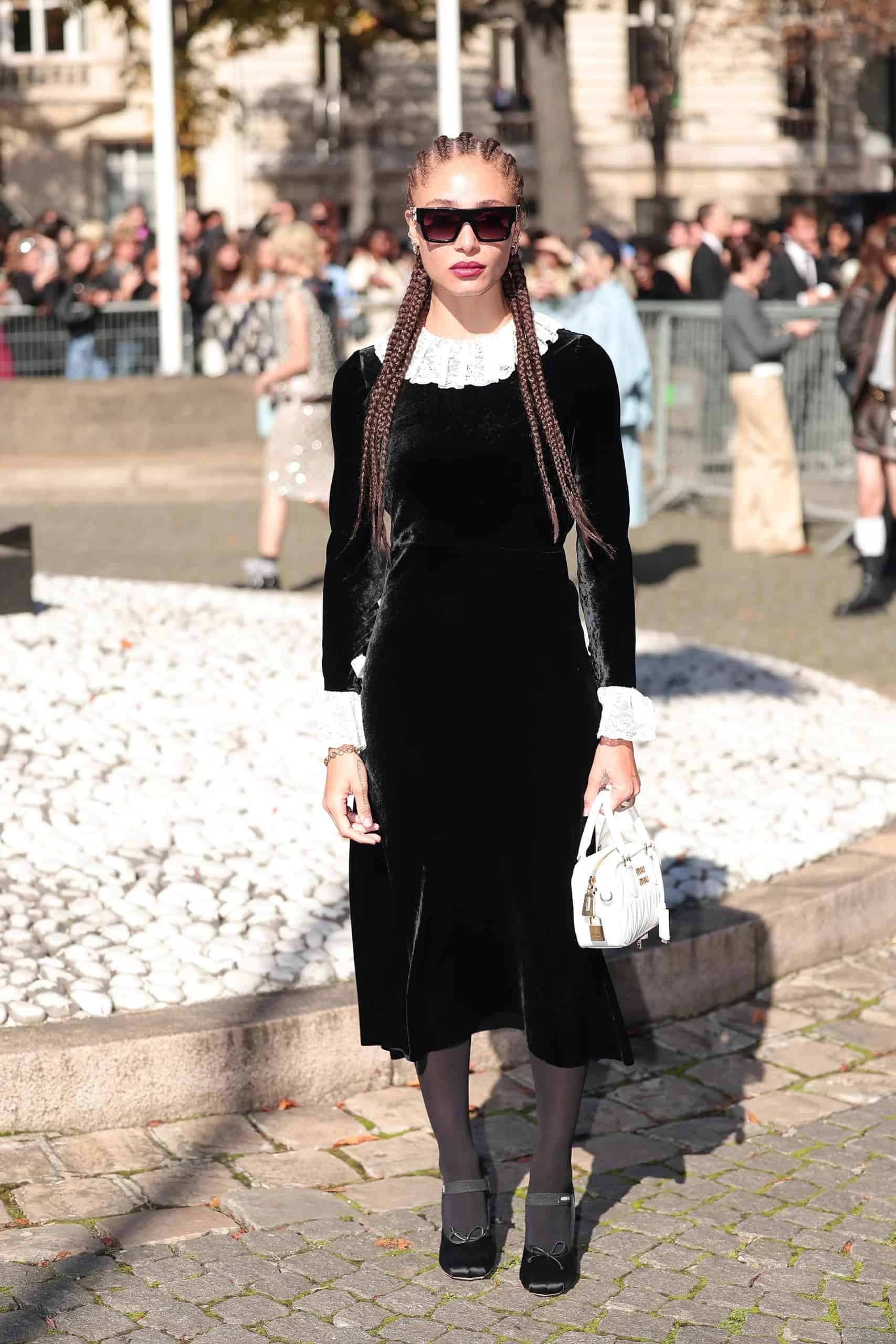 Exude Wednesday Adams Vibes in Miu Miu