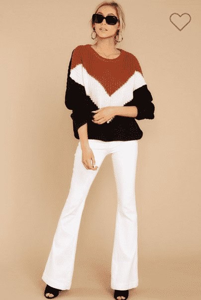 22 – Glam Sweater and Jeans Combo