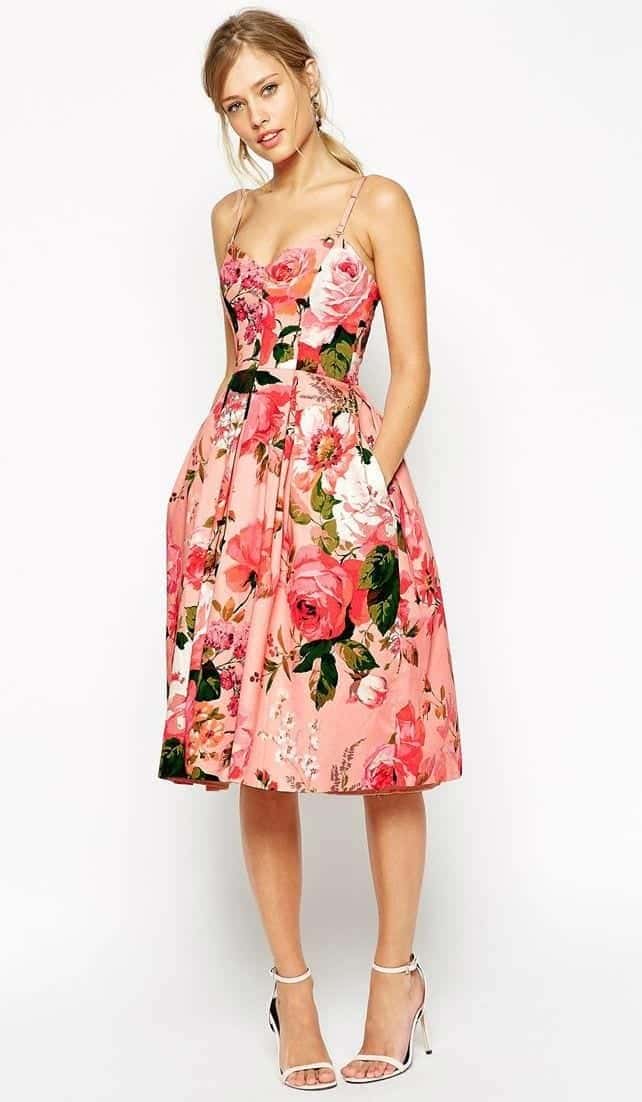 #14 – Floral Dress For Outdoor Weddings