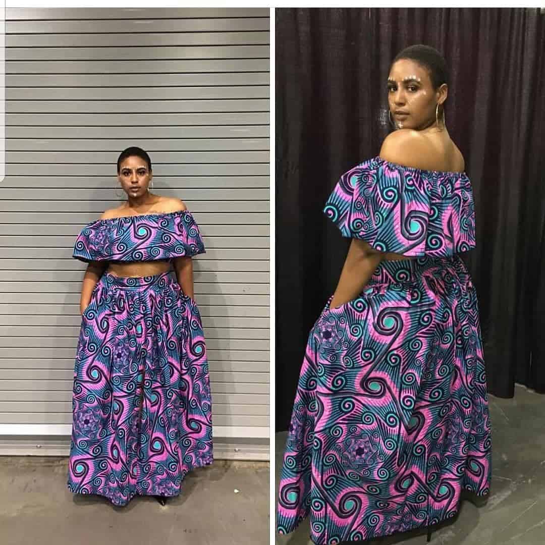 ↓ 27 – Long Flowy Kitenge Dresses