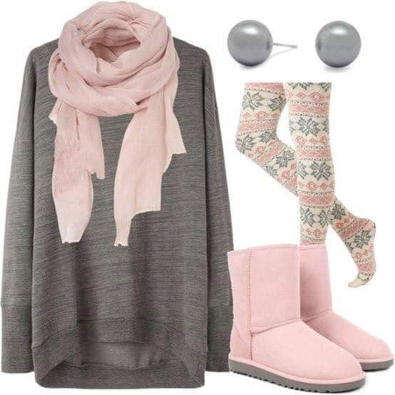 ↓ 8 – Winter Dressing Style Ideas For Highschool/College Girls