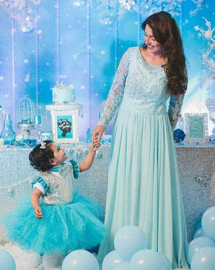 ↓ 20 – Disney Birthday Outfit for Pakistani Mother-Daughter