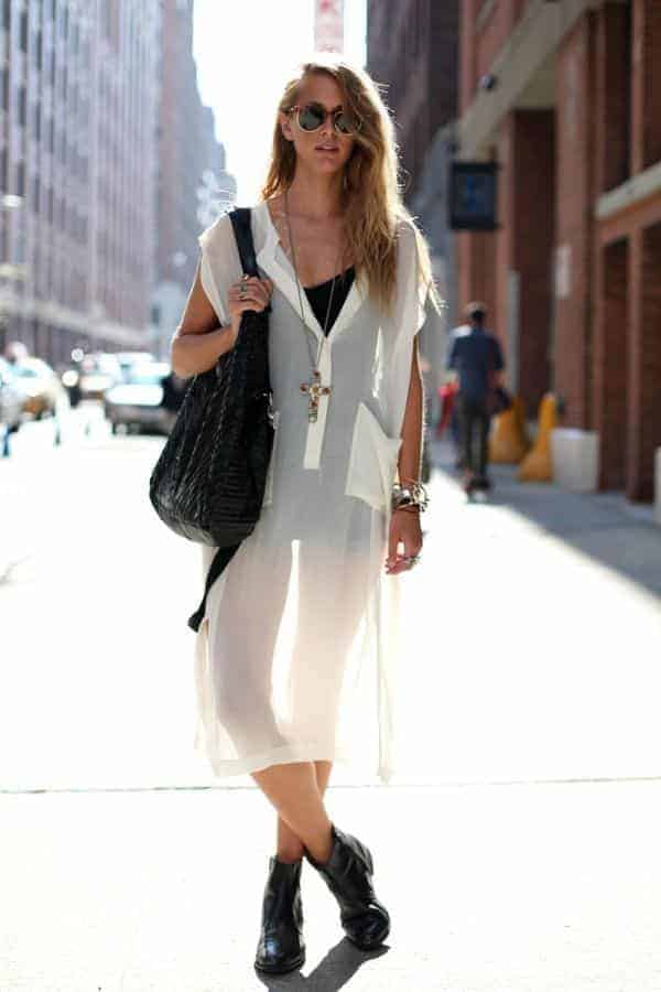 ↓ 3 – Casual Sheer Dress