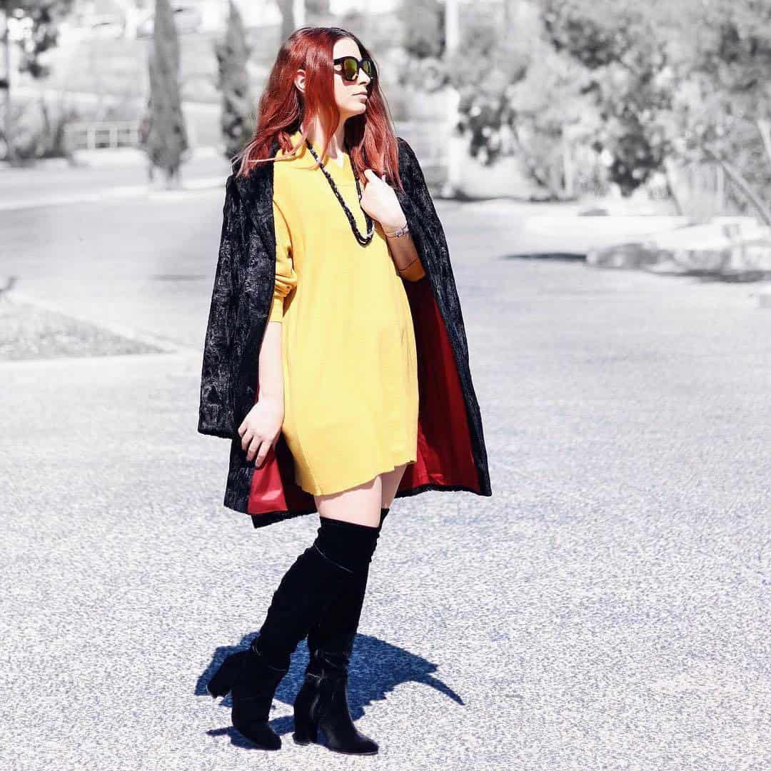 23 – Ready For Work in Mustard Sweaters