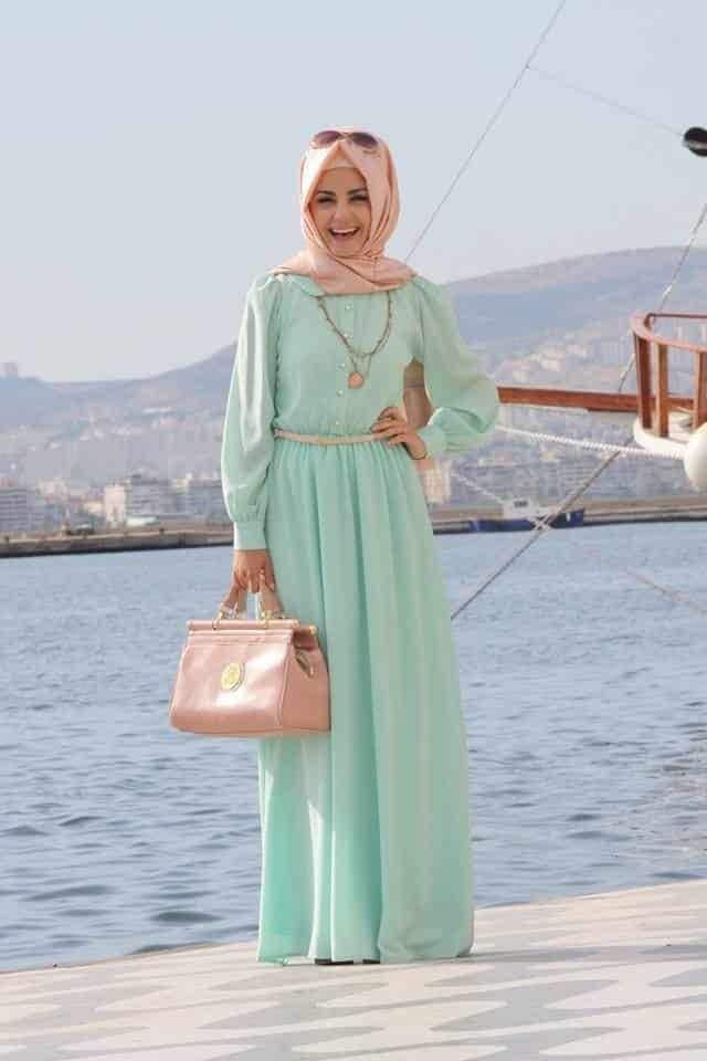 Simple Summer Look With  Light Colour Maxi