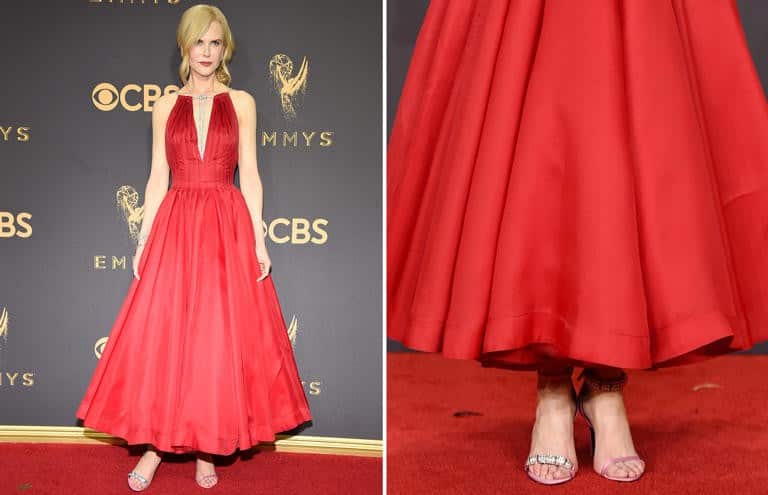 4 – Nicole Kidman In Red Gown & Heels