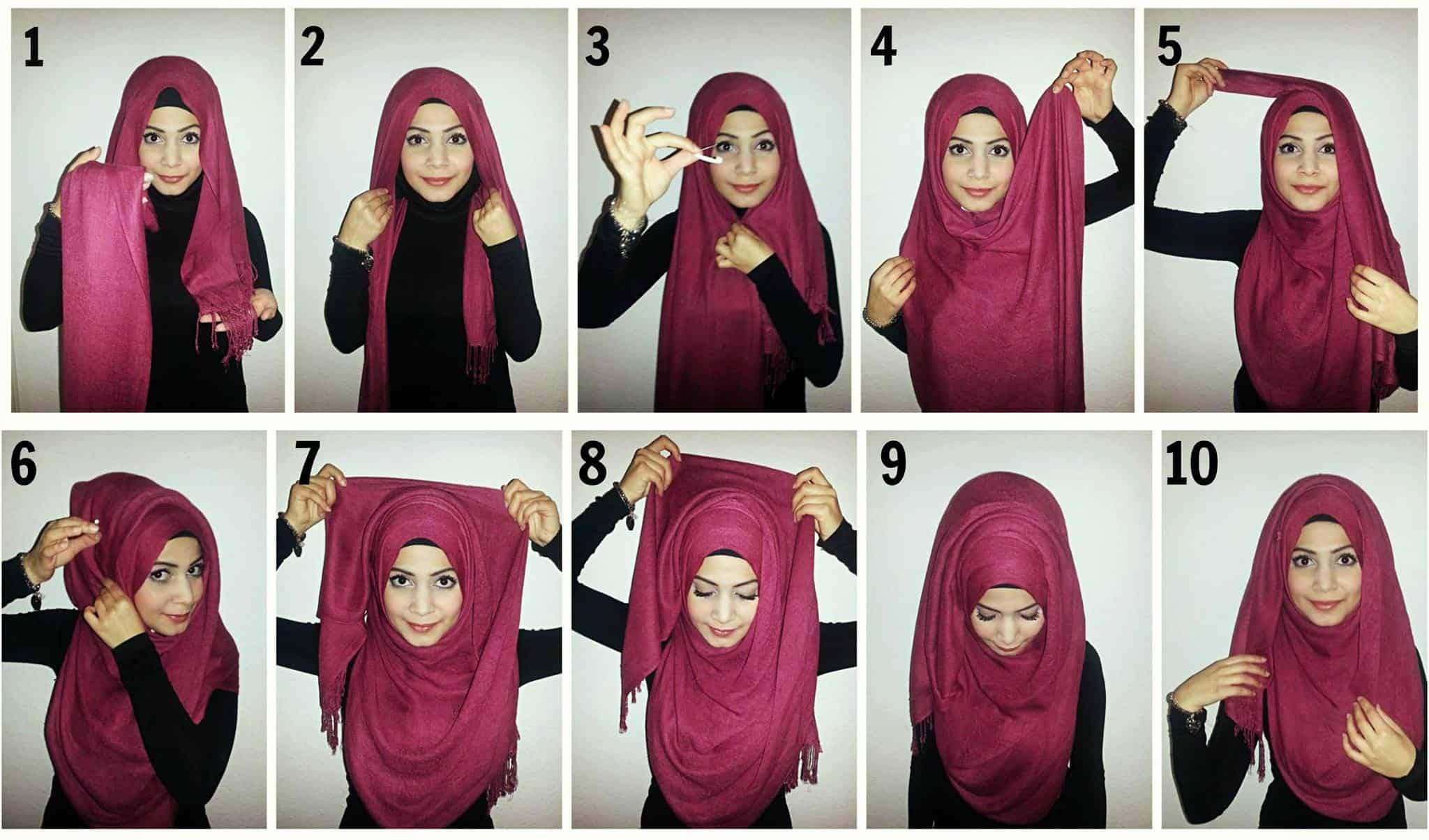 ↓ 2. Casual Pashmina Hijab Tutorial