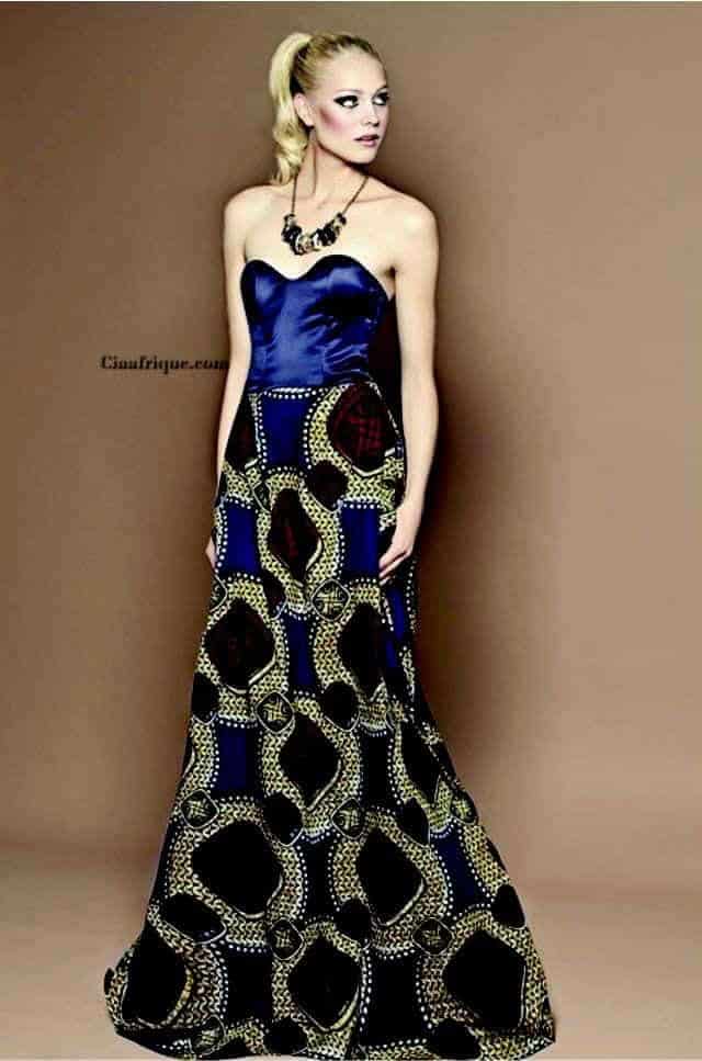 ↓ 13 – Kitenge Ankara Outfit for Wedding