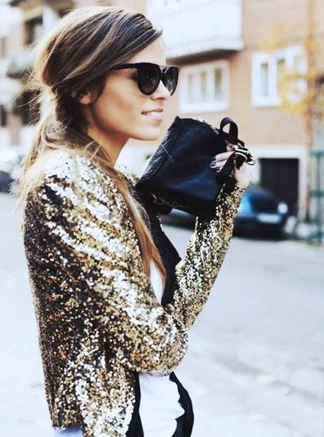 Sparkly Blazer For Parties