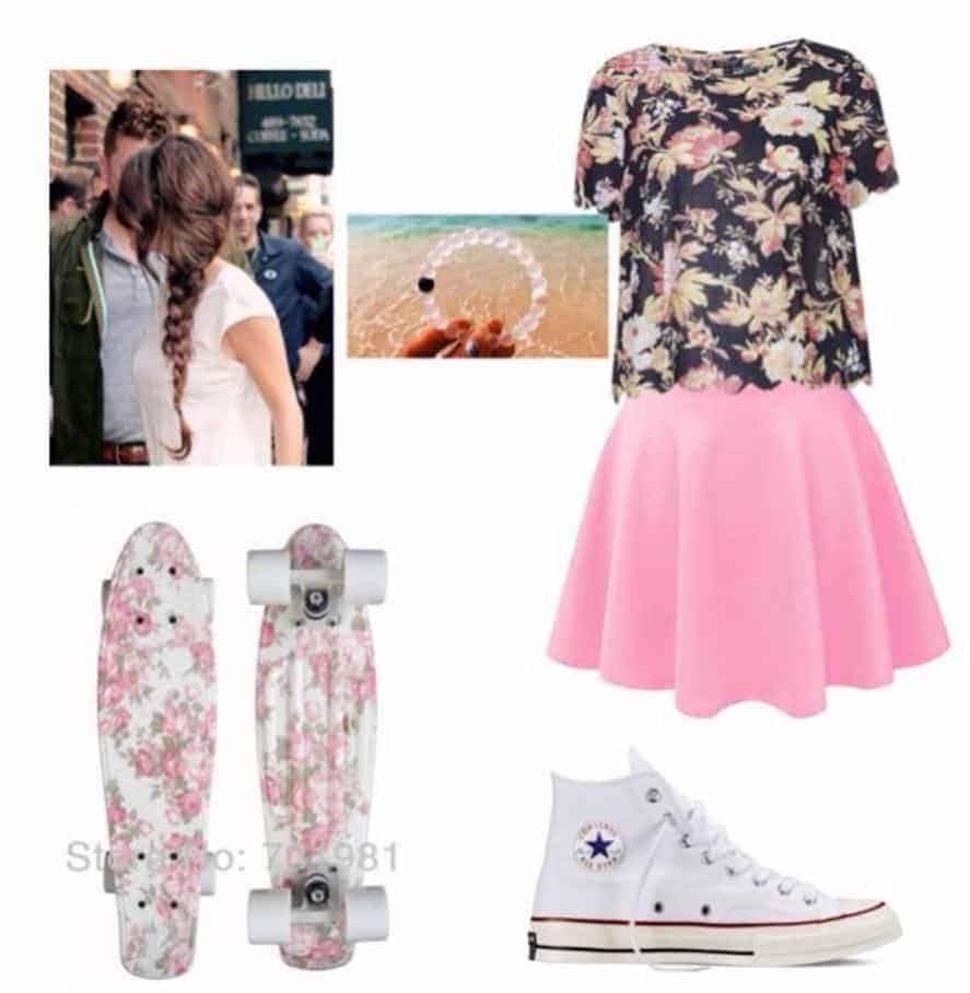 ↓ 23 – Feminine Floral and Pink Outfit