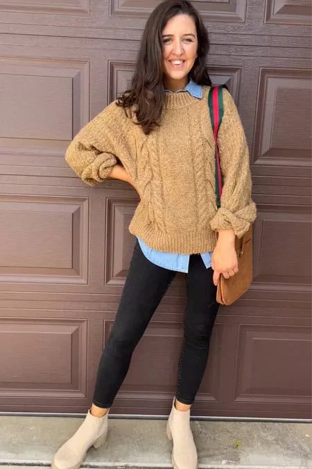 40 – Styling Mustard Sweaters Over Collared Shirts