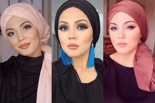 ↓ Hijab According to Face Shape