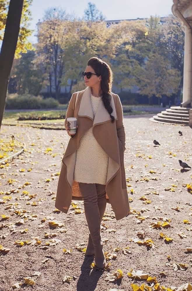 10 – Draped Shearling Coat