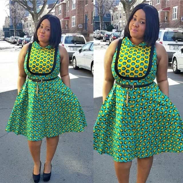 ↓ 24 – How To Wear Kitenge Short Dress