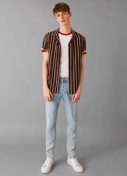 ↓ 11. Vertically Striped Shirt