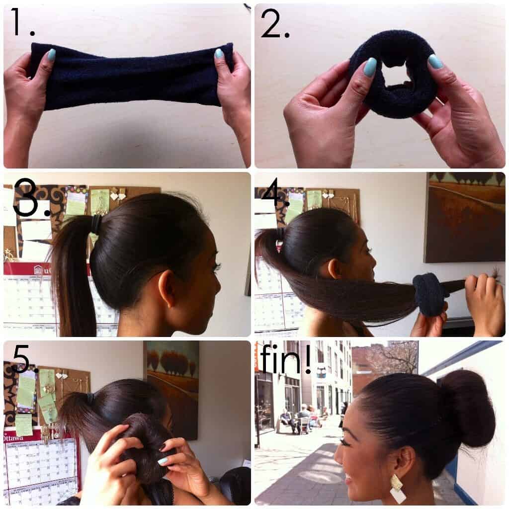 14 – The Stylish Sock Bun