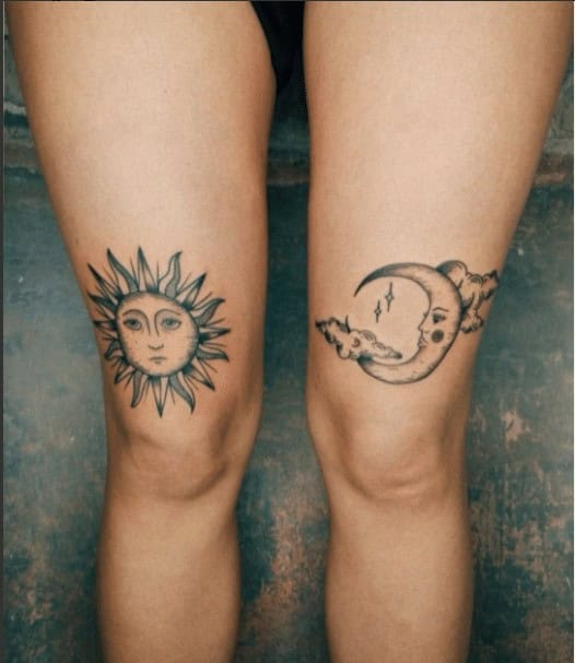 6 – Solar And Lunar Tattoos