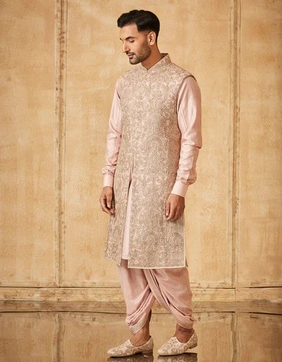 ↓ 16 – Sleeveless Sherwani With Dhoti