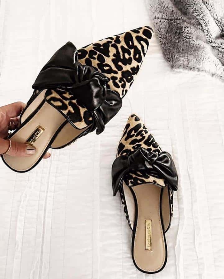 ↓ 12. Animal Print Mules