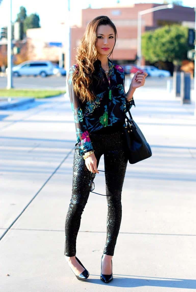 20 – Printed Floral Top: