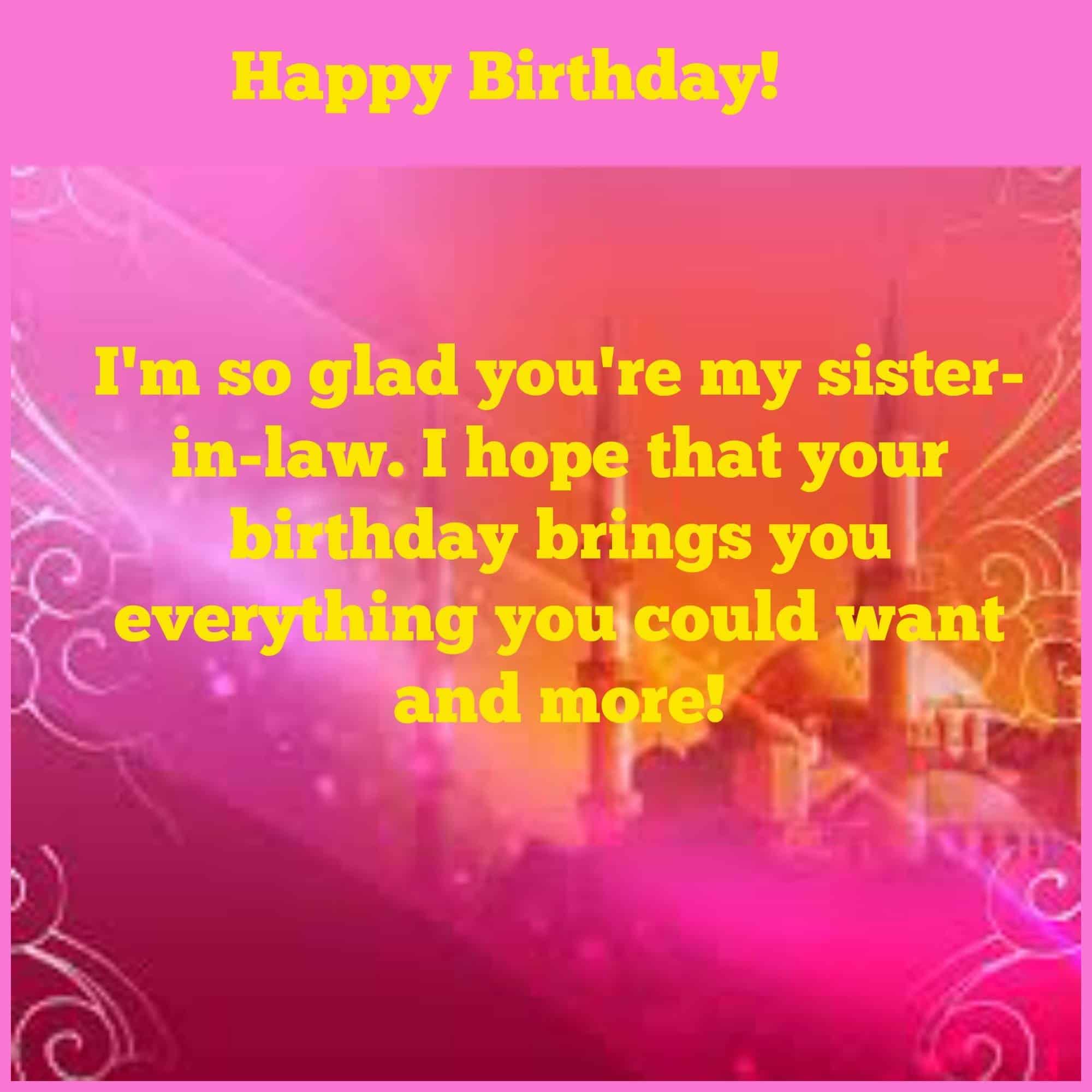 ↓ 8 – Happy Birthday Islamic Quotes for Sister In law