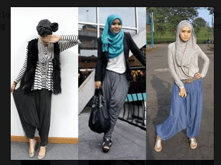 ↓ 6. Harem Pants Style for Muslims