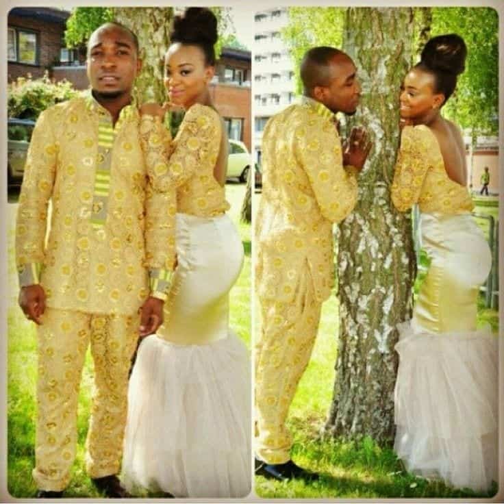 ↓ 7- African Black Couples Matching Style