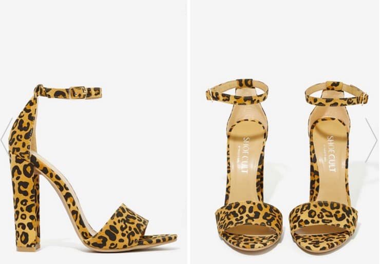 ↓ 3 – With Animal Print Heels