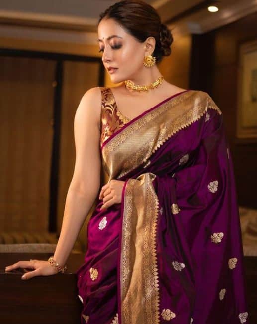 20 – Chanderi Silk Saree with Matching Blouse