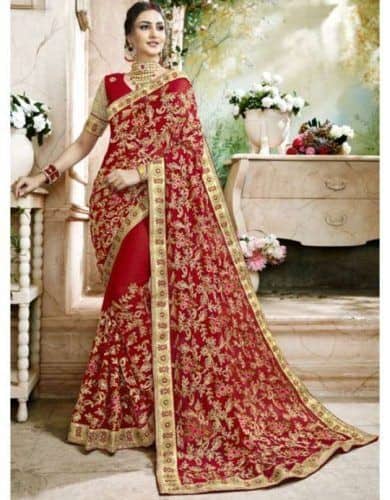 ↓ 1 – Bridal Saree Trends