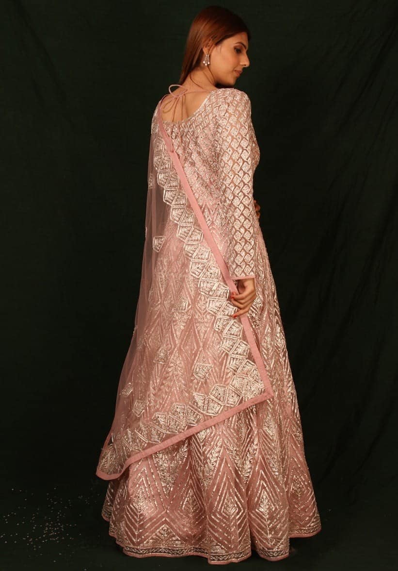 ↓ 9 – Full-Length Embellished Anarkali