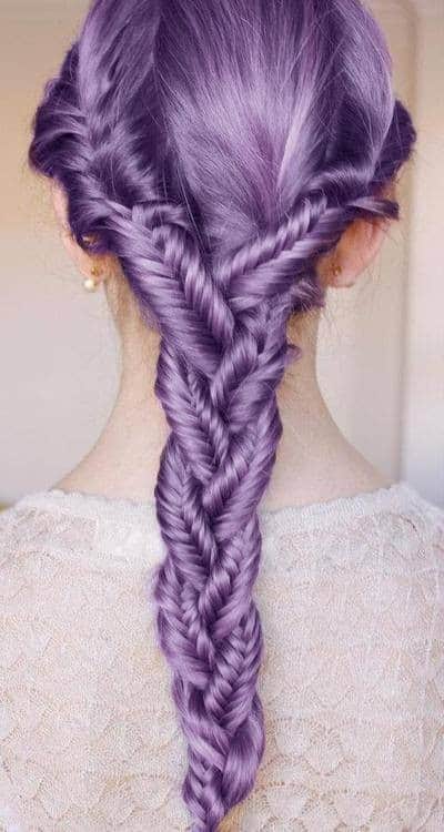 Purple Shade on Blonde Hair