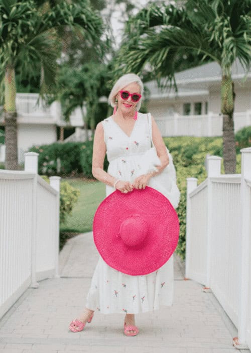 18 – Go for Statement Making Bucket Hats with Minimalistic Dresses