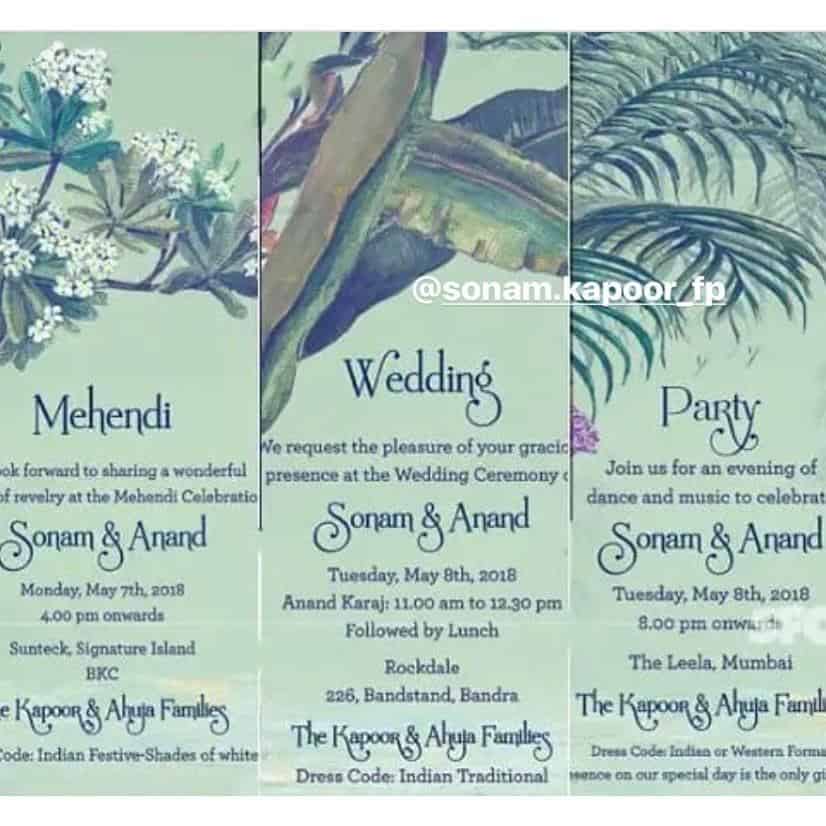 ↓ Wedding Dates and Invitation Card