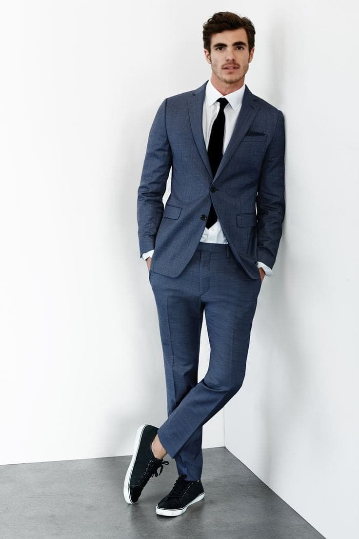 17 – Suit with Sneakers Style