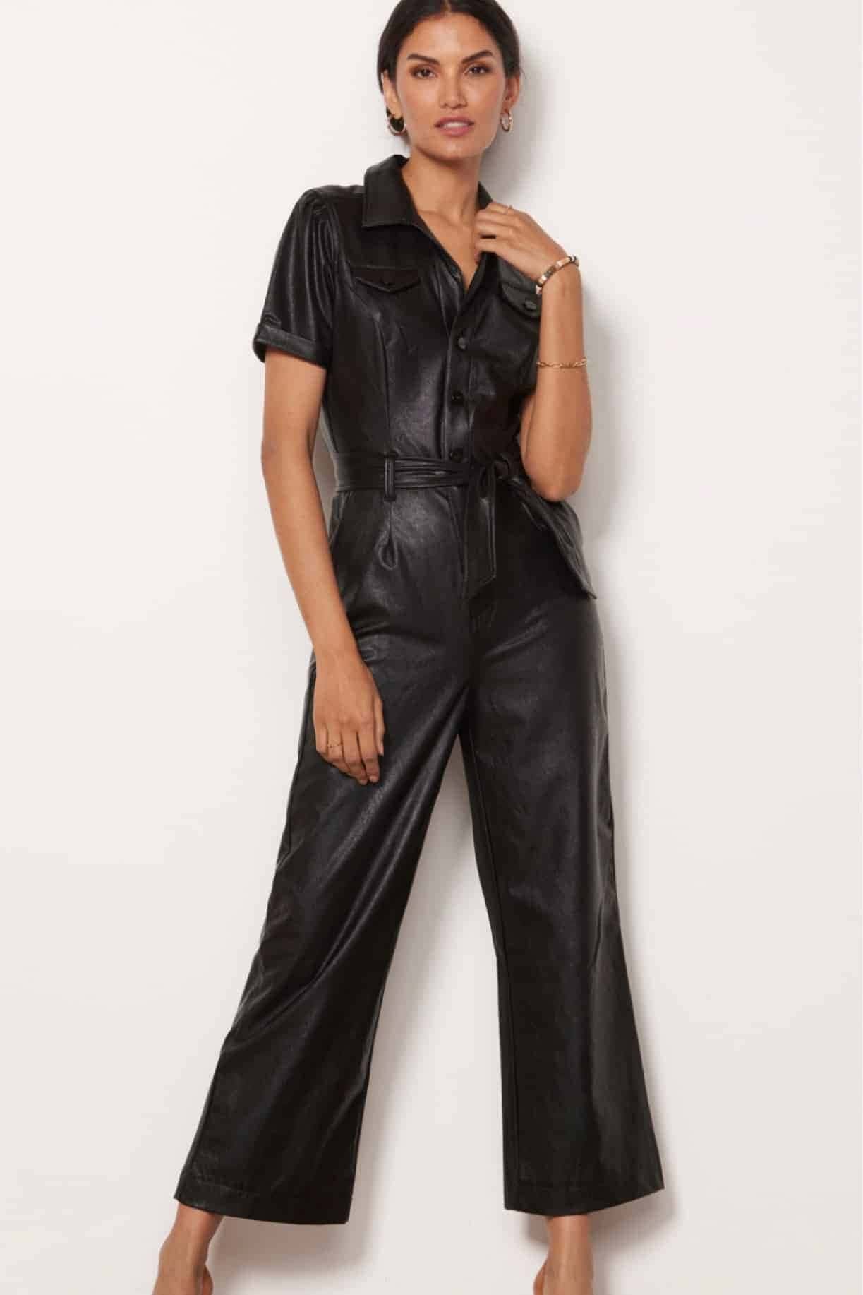 14 – Belted Black Jumpsuit