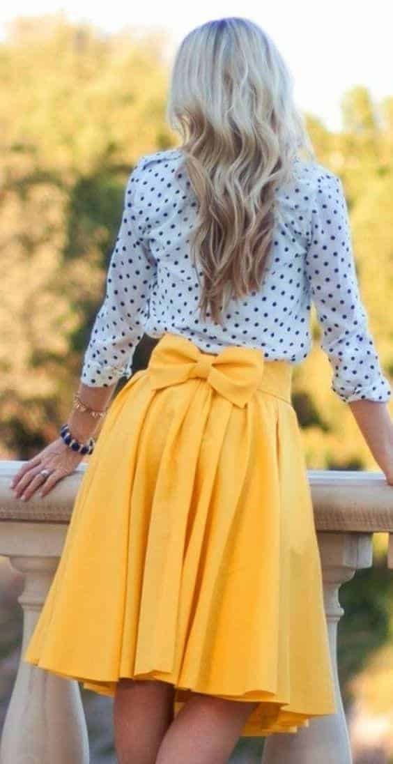 22 – Yellow Skirt Outfit