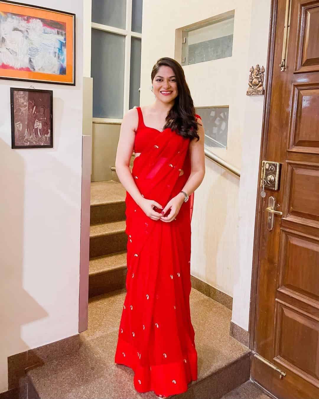 The Classic Red Saree