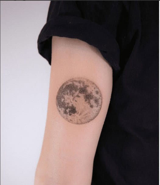 3 – Full Moon Tattoo Design