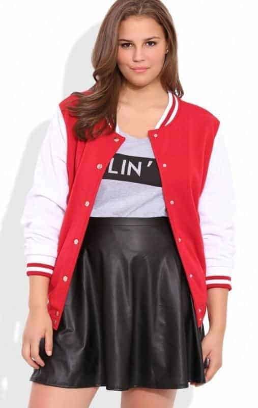 21 – High School Baseball Jersey With Mini Skirt