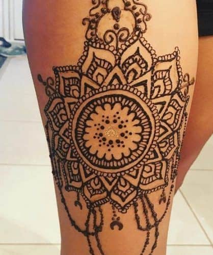 ↓ 1 – Full Leg Henna