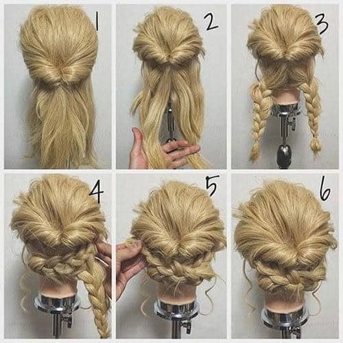 ↓ 1 – Prom Night Braided Hairstyle