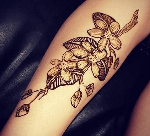 ↓ 1 – Full Leg Henna