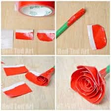 #21 – DIY Flower Pen Using Duct Tapes